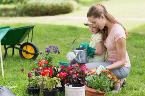 Commercial garden maintenance keeping a Hampton Hill property tidy
